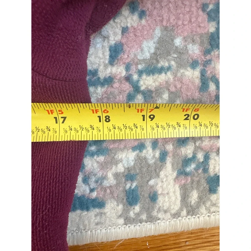Patagonia Synchilla Fleece Jacket Womens XS Berry Purple Full Zip Sherpa Trim